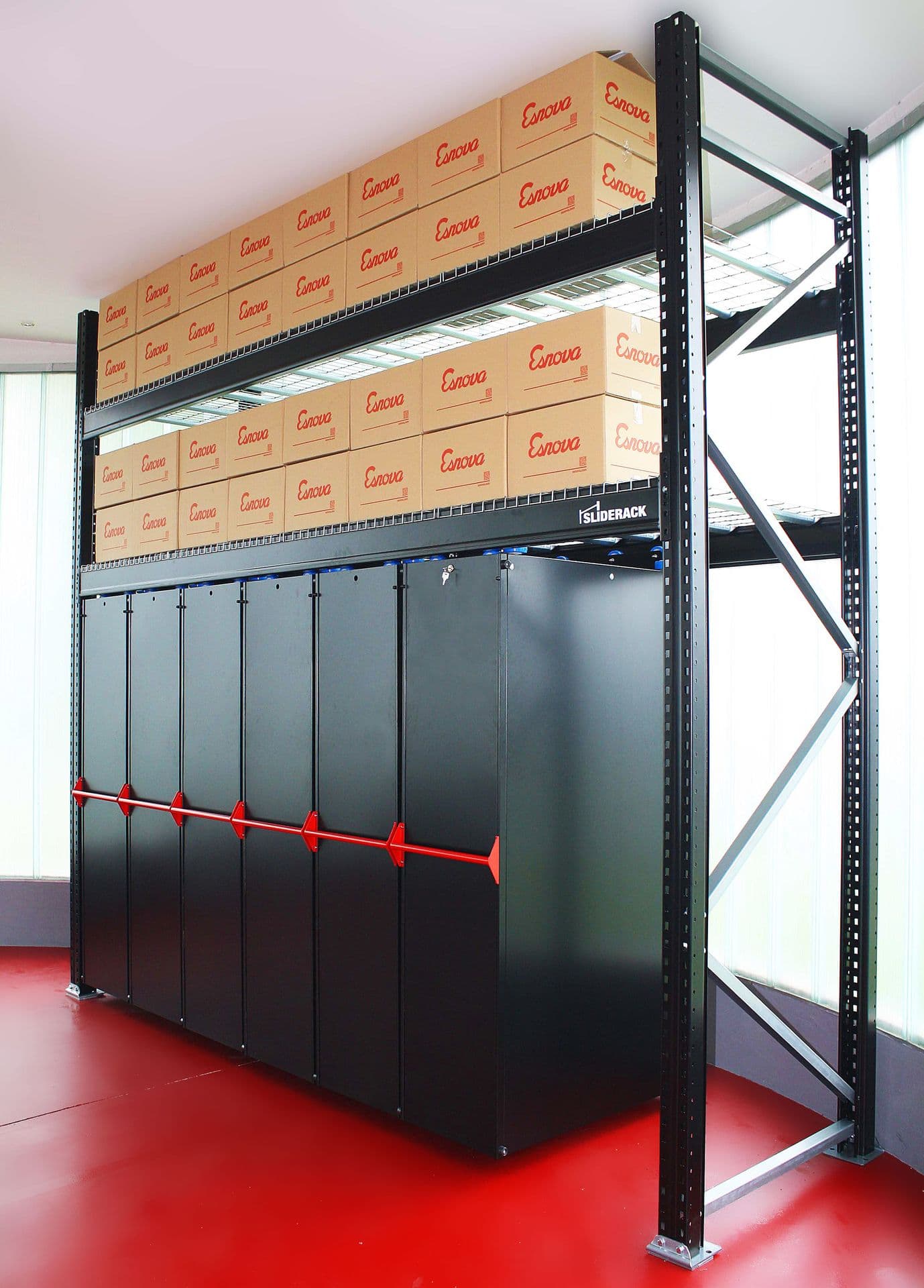 Sliderack shelving system by Esnova Racks